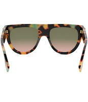 FENDI Women's Fendi First 99mm Havana Shield Sunglasses