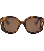 FENDI Women's FENDI Roma 51mm Havana Round Sunglasses