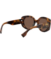 FENDI Women's FENDI Roma 51mm Havana Round Sunglasses