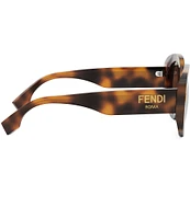 FENDI Women's FENDI Roma 51mm Havana Round Sunglasses