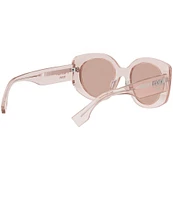 FENDI Women's FENDI Roma 51mm Transparent Round Sunglasses