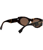 FENDI Women's Fendi Roma 52mm FF Havana Oval Cat Eye Sunglasses