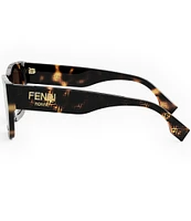 FENDI Women's FENDI Roma 53mm Havana Rectangle Sunglasses