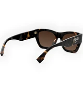 FENDI Women's FENDI Roma 53mm Havana Rectangle Sunglasses