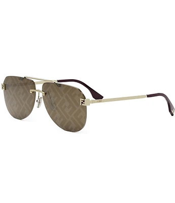 FENDI Women's Fendi Sky 61mm Flash Aviator Sunglasses