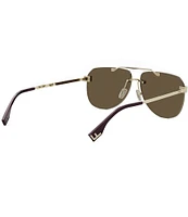 FENDI Women's Fendi Sky 61mm Flash Aviator Sunglasses