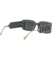 FENDI Women's Fendigraphy 51mm Rectangle Sunglasses