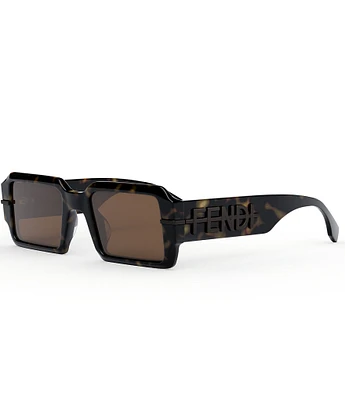 FENDI Women's Fendigraphy 52mm Havana Geometric Sunglasses