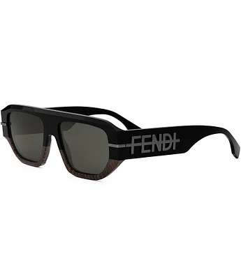 FENDI Women's Fendigraphy 54mm Aviator Sunglasses