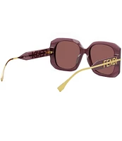 FENDI Women's Fendigraphy 55mm Geometric Oversized Sunglasses