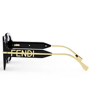 FENDI Women's Fendigraphy 55mm Geometric Oversized Sunglasses