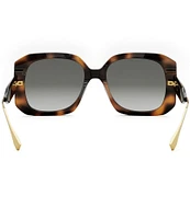 FENDI Women's Fendigraphy 55mm Geometric Oversized Tortoise Sunglasses