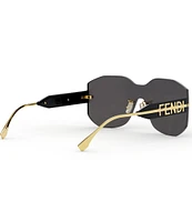 FENDI Women's Fendigraphy Geometric 99mm Shield Sunglasses