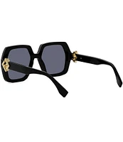 FENDI Women's FF Diamonds 53mm Square Sunglasses