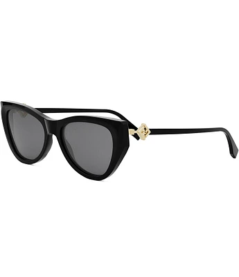 FENDI Women's FF Diamonds 54mm Cat Eye Sunglasses