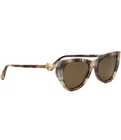 FENDI Women's FF Diamonds 54mm Havana Cat Eye Sunglasses