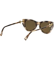 FENDI Women's FF Diamonds 54mm Havana Cat Eye Sunglasses