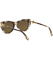 FENDI Women's FF Diamonds 54mm Havana Cat Eye Sunglasses