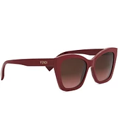 FENDI Women's Lettering 55mm Butterfly Sunglasses