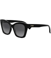 FENDI Women's Lettering 55mm Butterfly Sunglasses