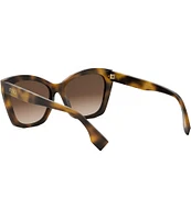 FENDI Women's Lettering 55mm Havana Butterfly Sunglasses