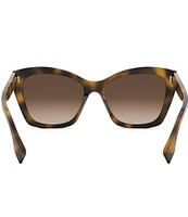 FENDI Women's Lettering 55mm Havana Butterfly Sunglasses