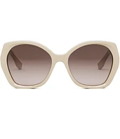 FENDI Women's Lettering 57mm Butterfly Sunglasses