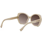 FENDI Women's Lettering 57mm Butterfly Sunglasses