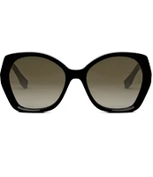 FENDI Women's Lettering 57mm Butterfly Sunglasses