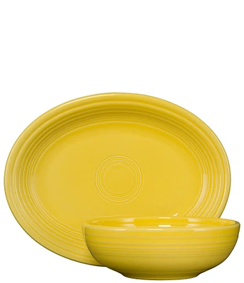 Fiesta 2-Piece Oval Platter & Bistro Bowl Serve Set