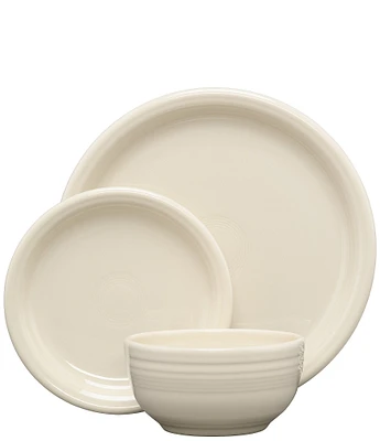 Fiesta Bistro Coupe 3pc Place Setting, Service For 1