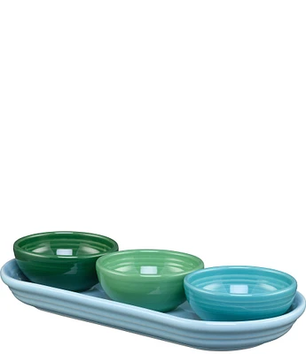 Fiesta Aegean Mixed Colors 4-Piece Condiment Set