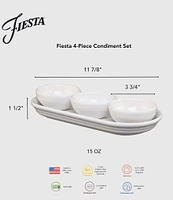 Fiesta Aegean Mixed Colors 4-Piece Condiment Set