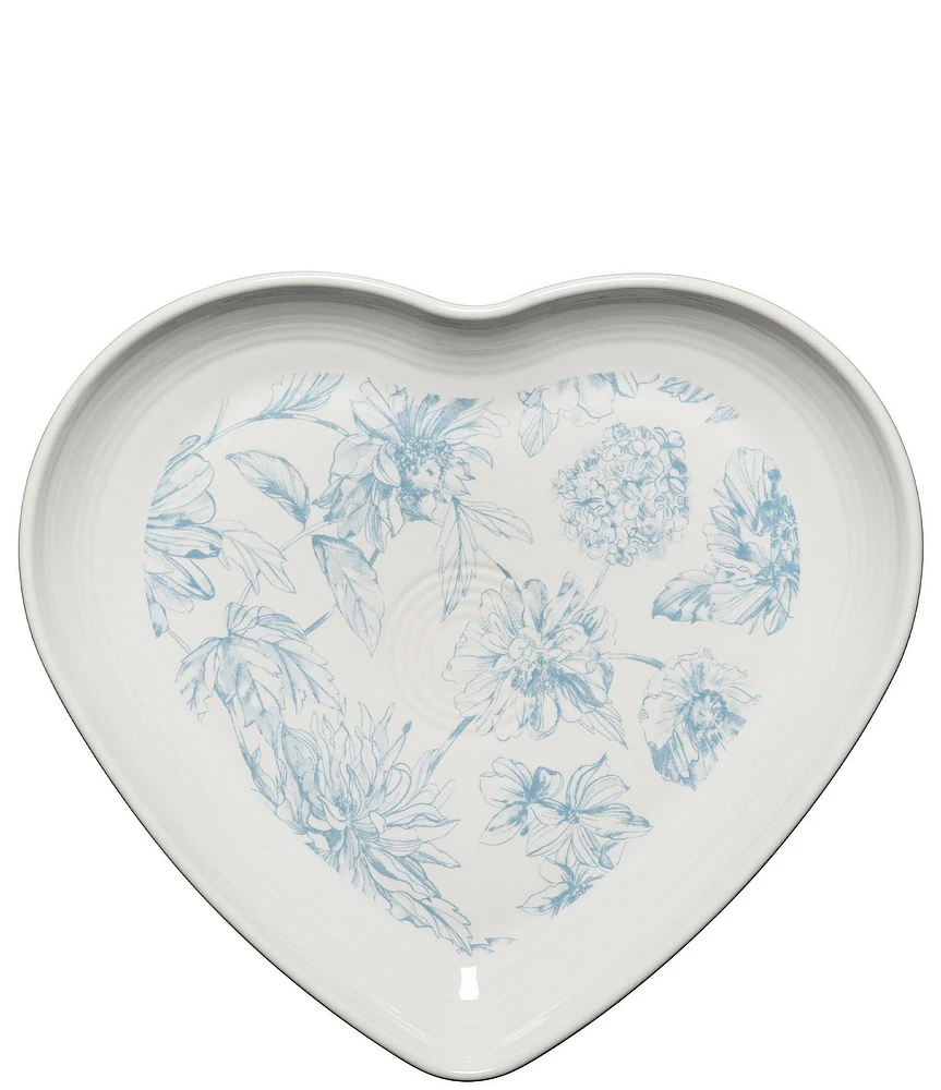 Fiesta Botanical Floral Collection Heart Shaped Plate - 9#double;