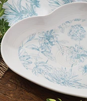 Fiesta Botanical Floral Collection Heart Shaped Plate - 9#double;