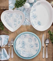 Fiesta Botanical Floral Collection Heart Shaped Plate - 9#double;