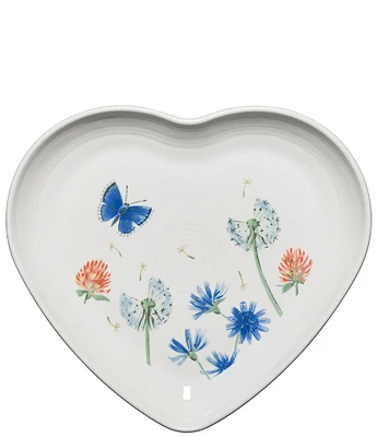 Fiesta Breezy Floral Collection Heart Shaped Plate