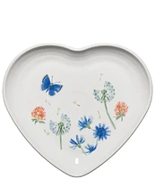 Fiesta Breezy Floral Collection Heart Shaped Plate