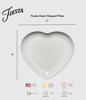 Fiesta Breezy Floral Collection Heart Shaped Plate