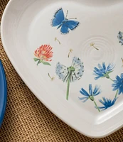 Fiesta Breezy Floral Collection Heart Shaped Plate