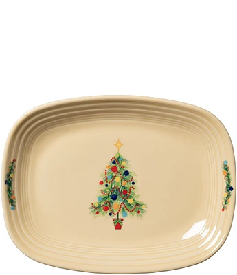 Fiesta Christmas Tree Detailed Large Rectangular Platter