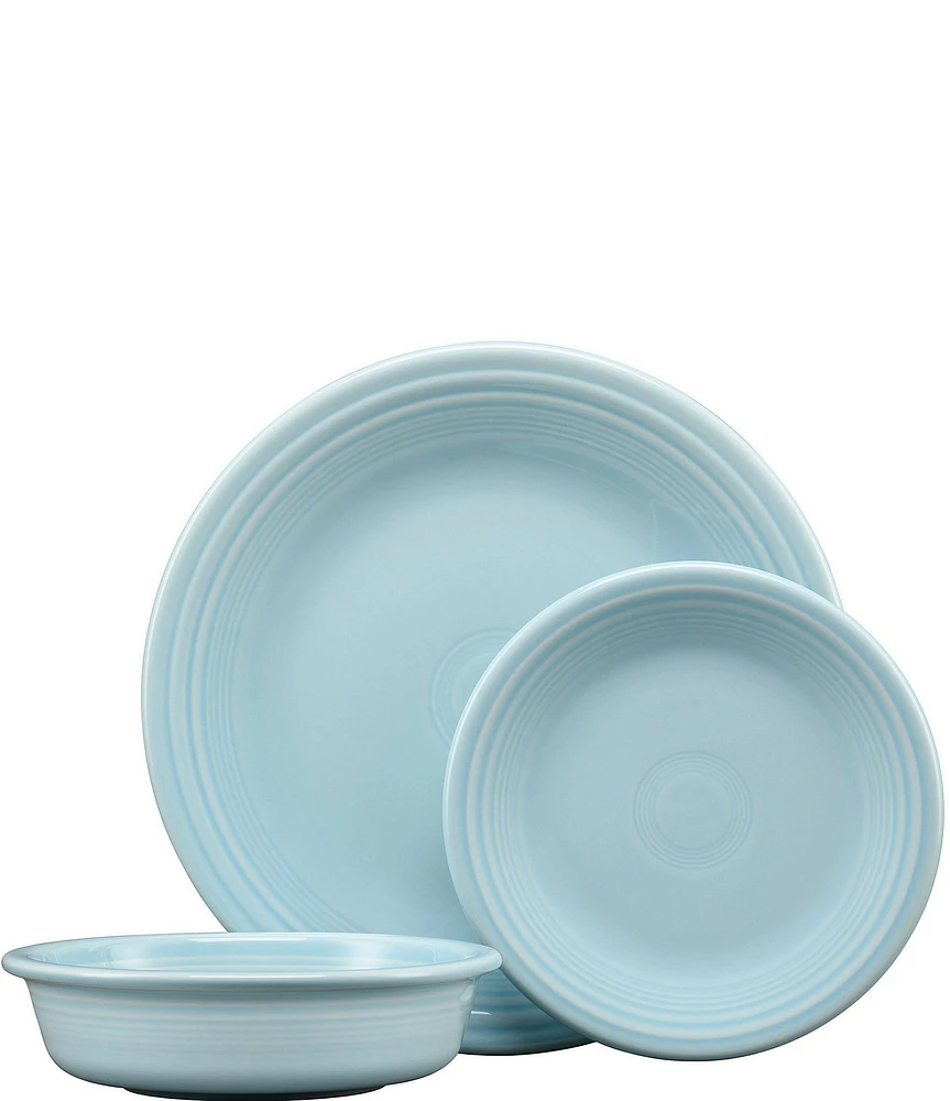 Fiesta Classic Rim 3pc Place Setting, Service For 1