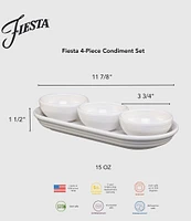 Fiesta Coastal Blues 4-Piece Condiment Set