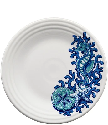 Fiesta Coastal Seahorse Luncheon Plate