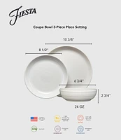 Fiesta Coupe Bowl 3-Piece Place Setting - Linen
