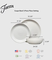 Fiesta Coupe Bowl 3-Piece Place Setting - Linen