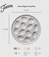 Fiesta Round Egg Serving Platter 11.25#double; Dia.
