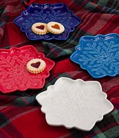 Fiesta Embossed Snowflake Shaped Plate