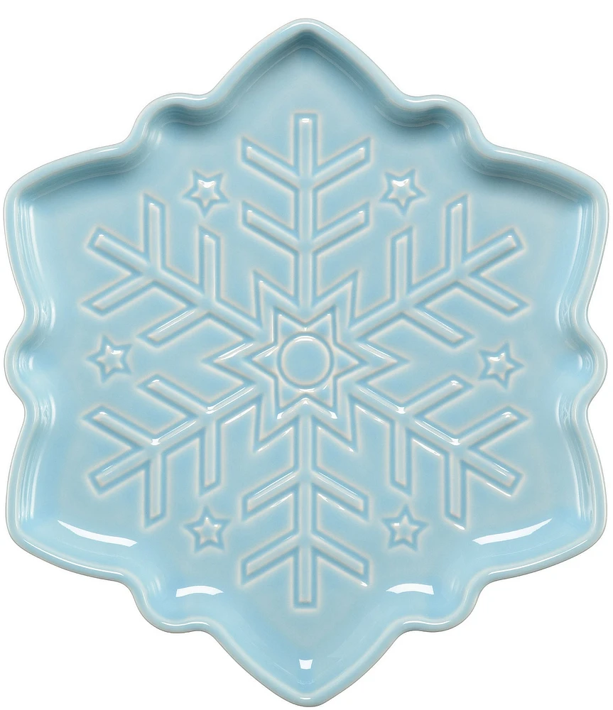 Fiesta Embossed Snowflake Shaped Plate