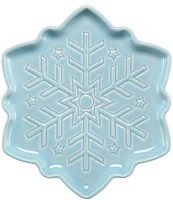 Fiesta Embossed Snowflake Shaped Plate